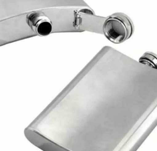 cristy Silver stainless steel Easy Sip Pocket Bottle, Hip Flask CR32 stainless steel Hip Flask  (230 ml) - Image 3